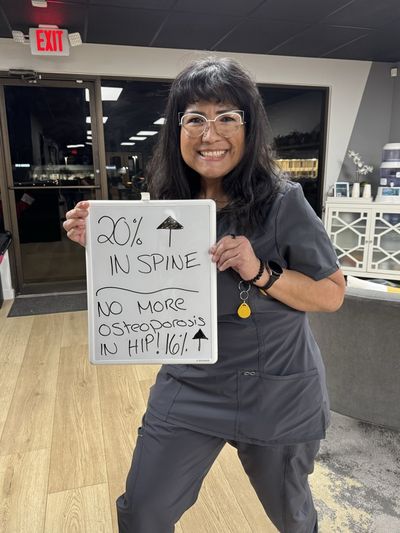 OsteoStrong member Dora - Spine +20%, hip +16%, no more osteoporosis