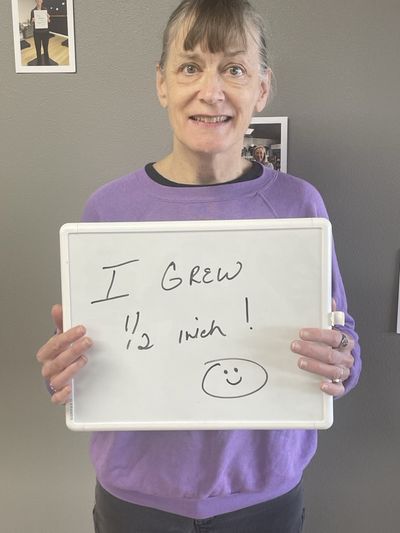 OsteoStrong member Sarah S. - Grew 1/2 inch in height