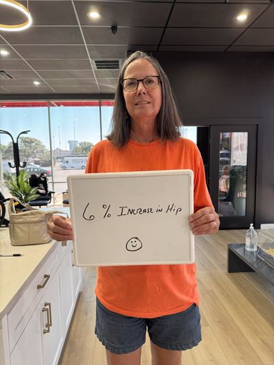 OsteoStrong member Terry M. - Hip +6%