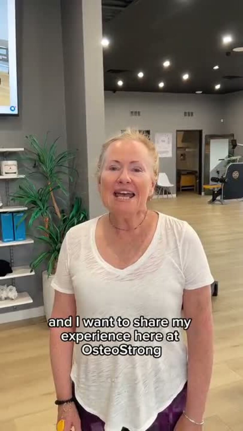 Beverly Newsom, OsteoStrong Austin member: Strength, balance, and grip all improved