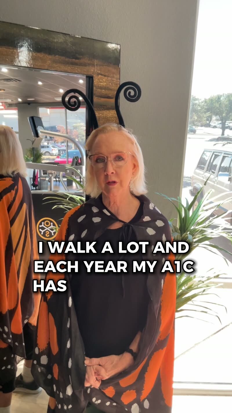Karen Nunley, OsteoStrong Austin member: A1C improved from pre-diabetic to normal